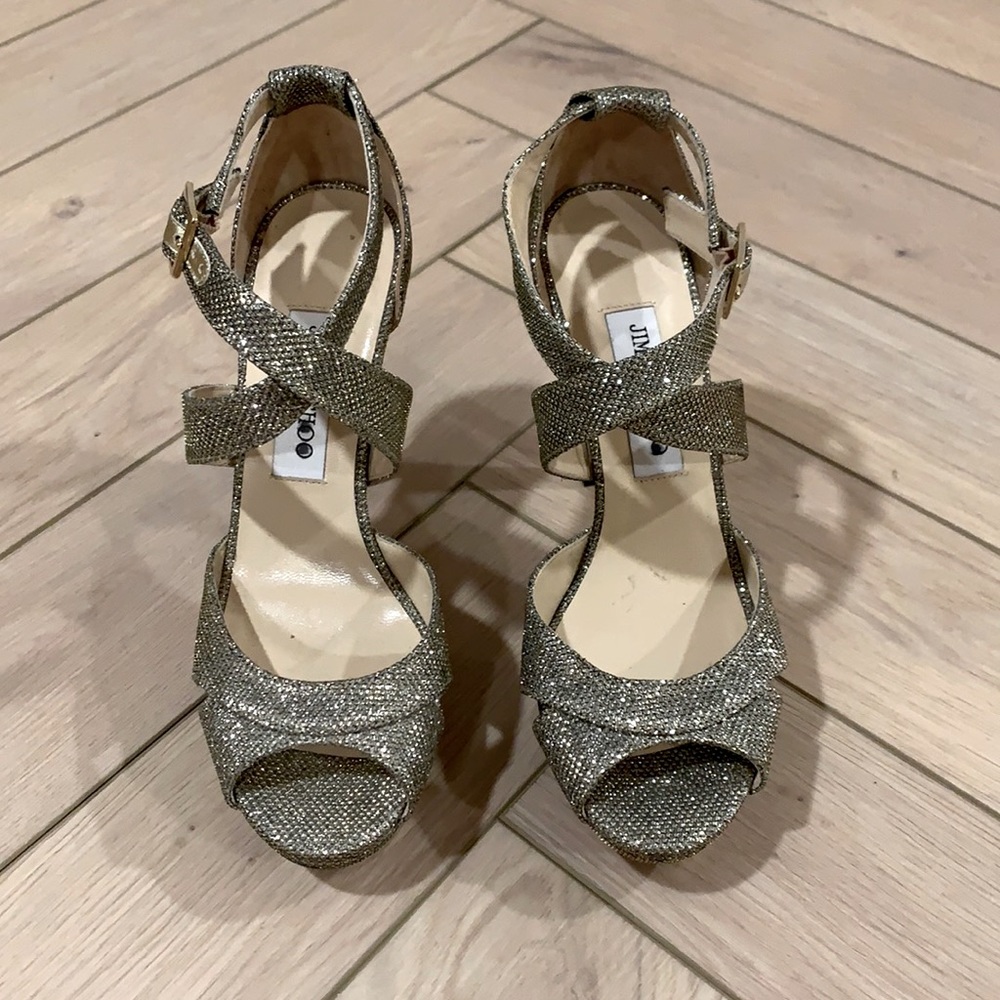 Jimmy Choo Gold/Silver Pumps Size 38